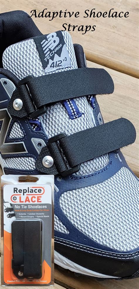Adaptive Straps In Black Xxl Extra Wide Shoes Shoe Laces Tie Shoelaces