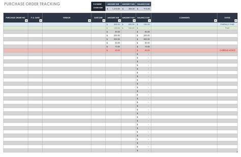 Free Purchase Order Templates Smartsheet