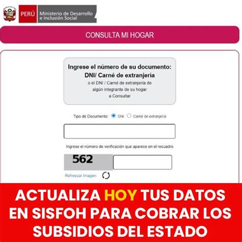 Sisfoh C Mo Actualizar Los Datos Del Sisfoh Y Recibir Subsidios Este