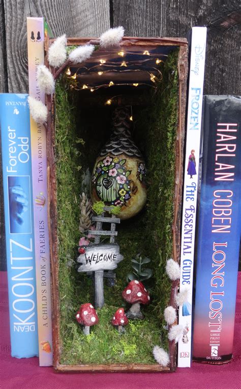 My One Of A Kind Book Shelf Nook Booknook Insert Fairy Diorama