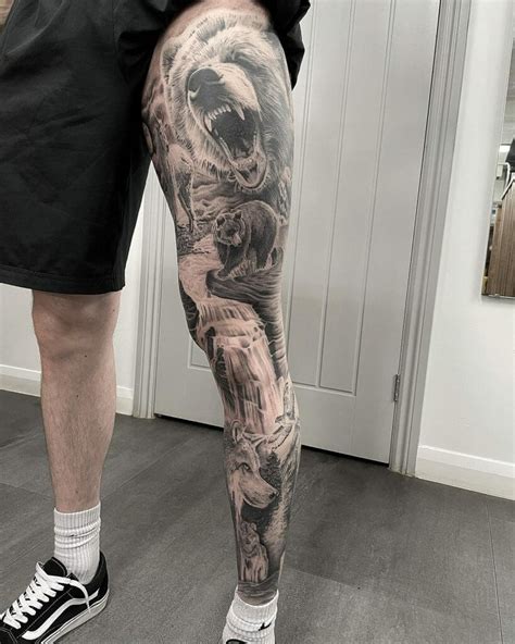 top more than 83 leg sleeve tattoo male super hot vn