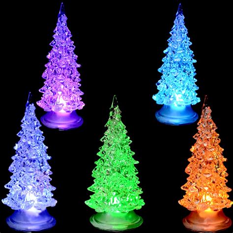 Colorful Led Christmas Lighted Tree Decorations Changing Color