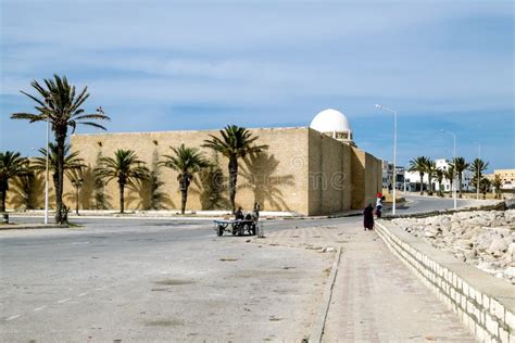 The Street And Mosque Of Mahdia In Tunisia Editorial Photography Image Of Exterior Mausoleum