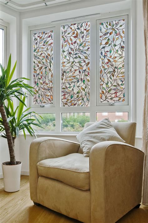 New Leaf Window Film By Artscape 24 X 36 Decorative Window Film Window Decor Living Room