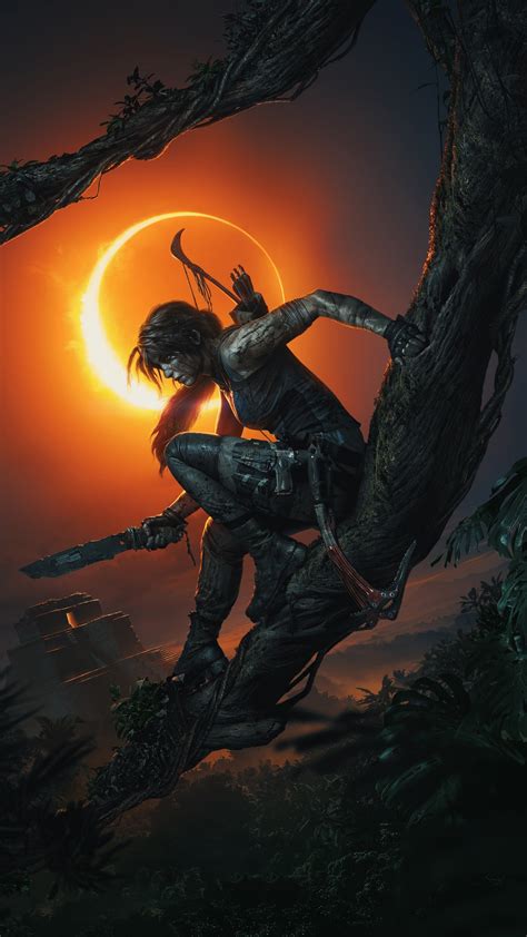 Download 1440x2560 wallpaper shadow of the tomb raider, video game
