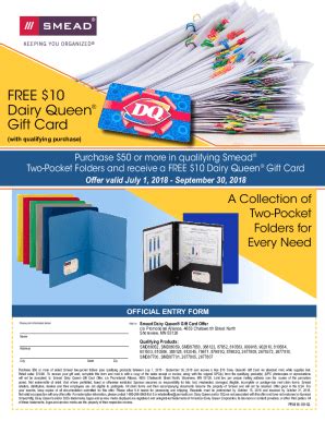 Fillable Online FREE 10 Dairy Queen Gift Card Quill Com Fax Email