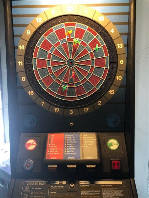 Dart Board Valley Cougar 8 Electronic Commercial Coin Operated Dart