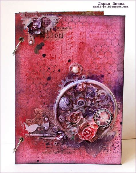 Mixed Media Cover For Notebook Tutorial Mixed Media Art Journaling
