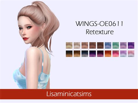 The Sims Resource Lmcs Wings Oe0611 Hair Retexture