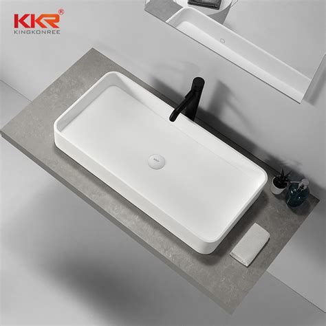 Various Design Modern White Matte Wall Mounted Counter Top Solid