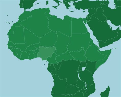 Africa North Of The Equator Countries Map Quiz Game