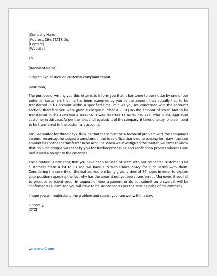 You are further advised in your own interest to be cautious and not to repeat such an act in future. Get 44+ Sample Letter To Customers