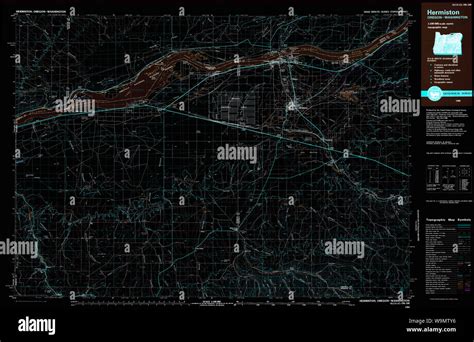 Map Of Hermiston Oregon Hi Res Stock Photography And Images Alamy