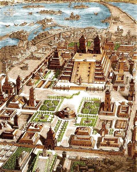 Tenochtitlan Aztec City State Poster By Science Source Culturas