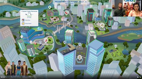 The Sims 4 City Living San Myshuno World Map