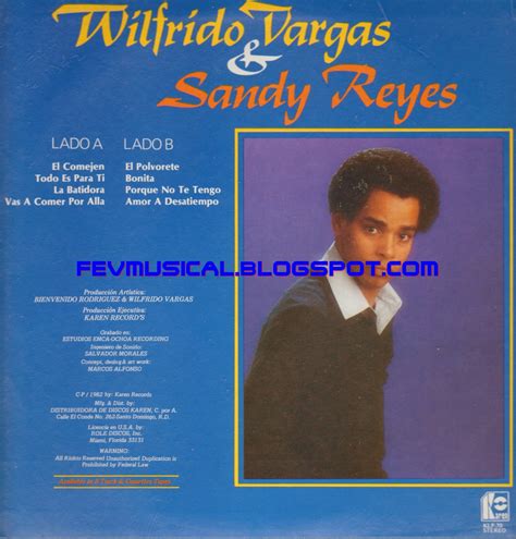 Fev Musical 1982 Wilfrido Vargas And Sandy Reyes Karen