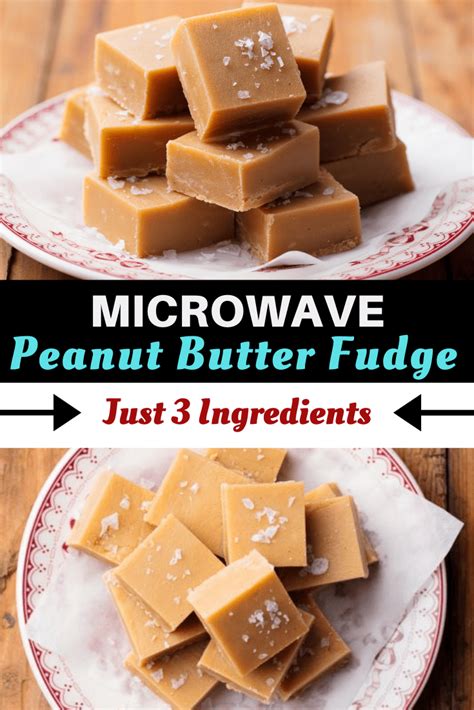 Fudge de mantequilla de maní al microondas 3 ingredientes