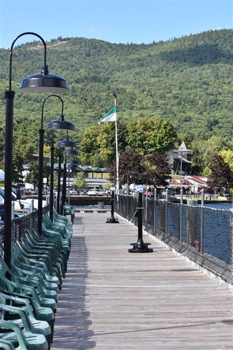 View Of Lake George From The Village In New York State Editorial Photo