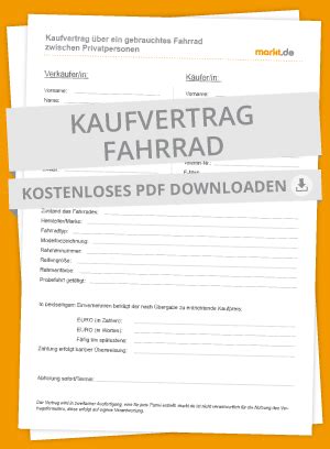 Im gegenzug verpflichtet sich der käufer bei übergabe zur zahlung des vereinbarten kaufpreises. Kaufvertrag Fahrrad: Tipps & Mustervertrag | markt.de