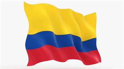 3d Colombia Flag Animation Turbosquid 1616296