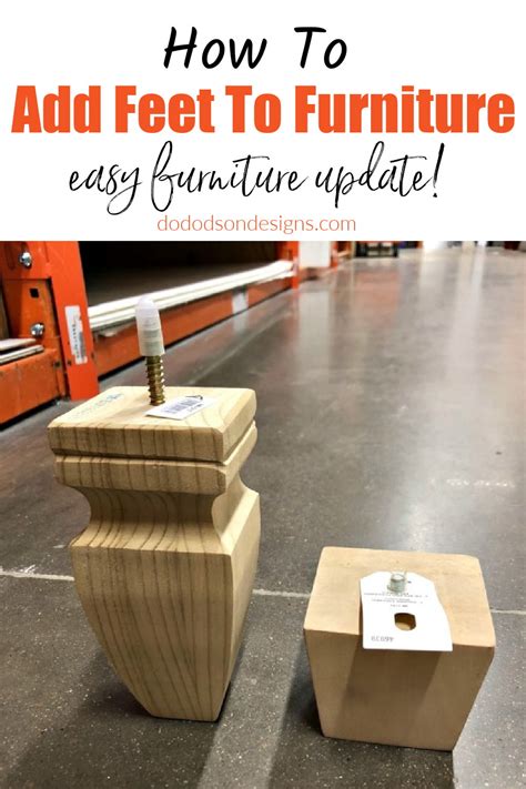 How I Made Furniture Feet With Wood Finials Do Dodson Designs