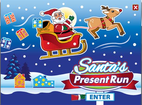 Santas Present Run Cloudy Heaven Games