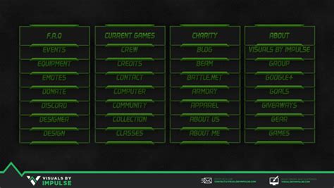 Poison Twitch Panels Visuals By Impulse