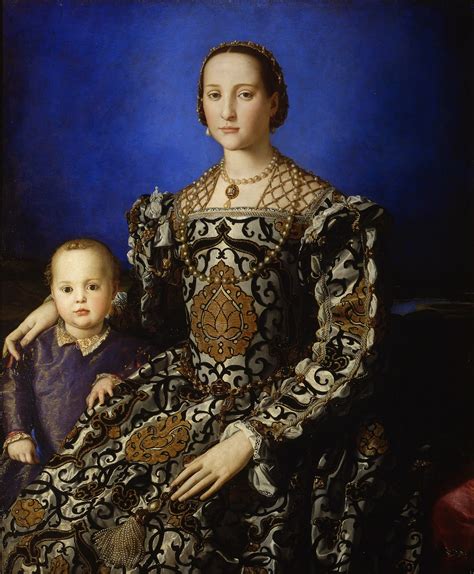 Agnolo Di Cosimo Bronzino Portrait Of Portrait Of Eleanor Of Toledo