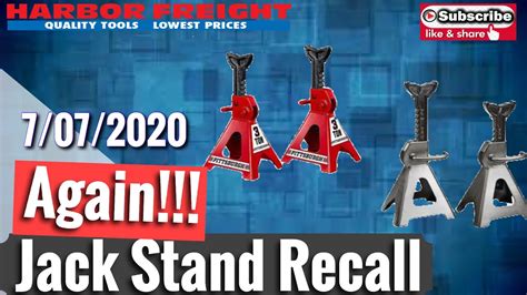 According to the recall notice posted on the retailer's. NOT AGAIN!! URGENT RECALL!!! Pittsburgh Jack Stands - YouTube