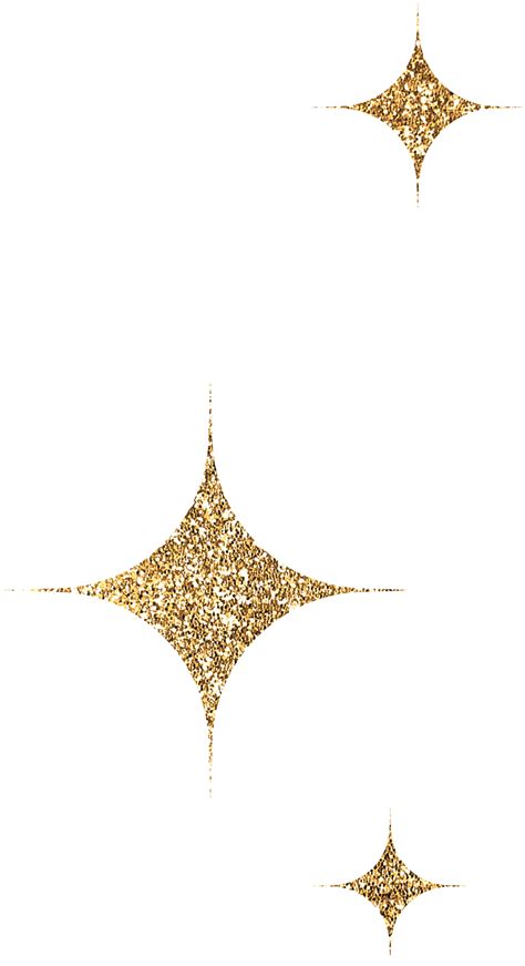 Gold Glitter Stars 35889566 Png
