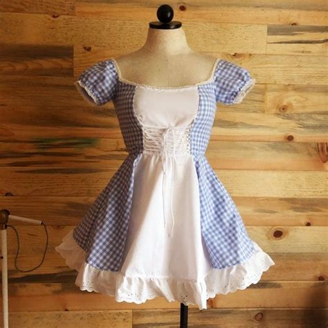 cotton gingham dress with lace up waist dance dresses satin dresses cotton dresses cute