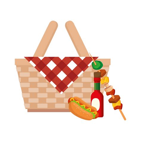 Picnic Basket Vector Art Icons And Graphics For Free Download