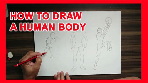 Beginners Tutorial How To Draw A Human Body Youtube