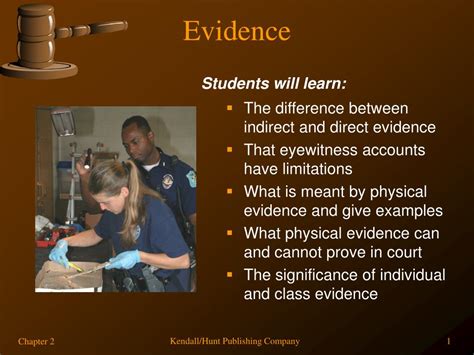 Ppt Chapter 2 Types Of Evidence Powerpoint Presentation Free