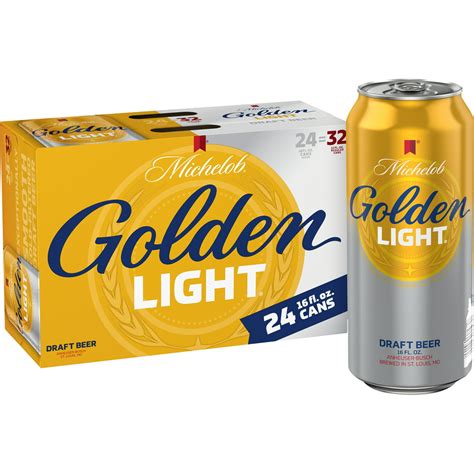 Michelob Golden Light Draft Beer 24 Pack 16 Fl Oz Cans