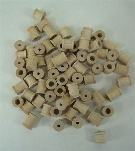100 Small Wood Thread Spools Crafts Jewelry Toys Etsy Spool Crafts