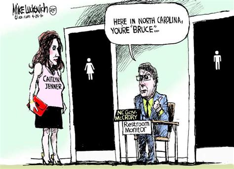 Political Cartoon On Bathroom Battles Escalate By Mike Luckovich Atlanta Journal Constitution