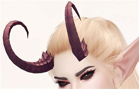 Sims 4 Demon Horns 35 Images Horns At Sims Sims 4 Updates Lildari