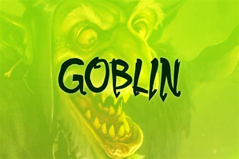 Goblin Font By Kph · Creative Fabrica Goblin Movie Titles Download