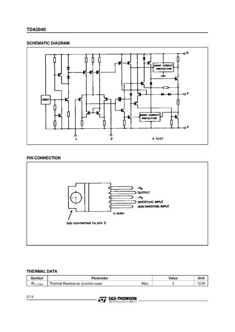 Functional schematic diagram product features ·. Tda 2040 40w Amp | My Wiring DIagram