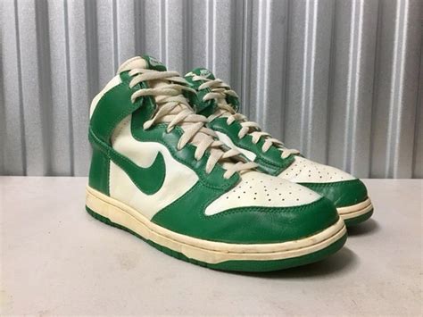Nike Dunk High Vntg Celtic Green Shoes In 2021 Green Shoes Vintage