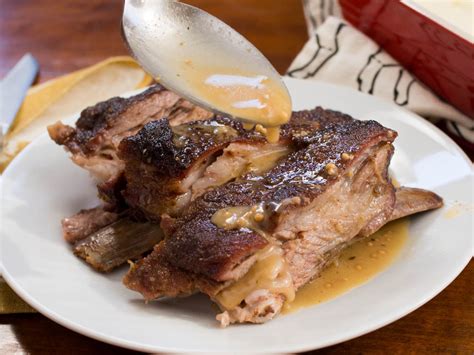 Roasted Spiced Lamb Ribs With Whole Grain Mustard Sauce Recipe