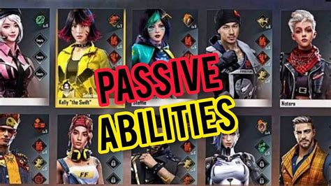 3 Best Free Fire Characters With Passive Abilities In May 2021
