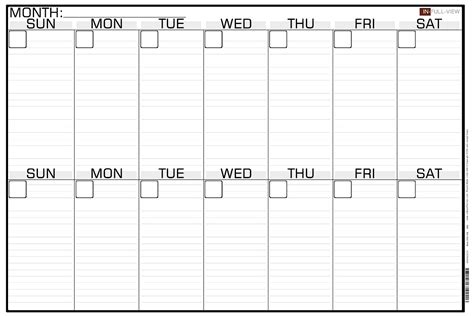Two Week Schedule Template Example Calendar Printable