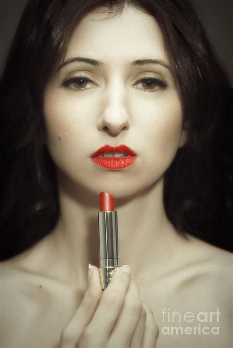 She Wears Red Lipstick Photograph By Amanda Elwell