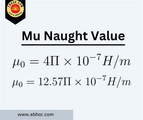 What Is Mu Mu Naught Value Ebhor Com