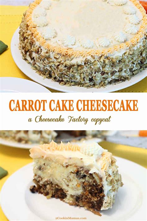 Copycat Carrot Cake Cheesecake 2 Cookin Mamas