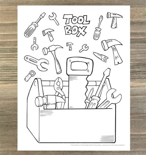 Tool Box Coloring Page Ubicaciondepersonas Cdmx Gob Mx Hot Sex Picture