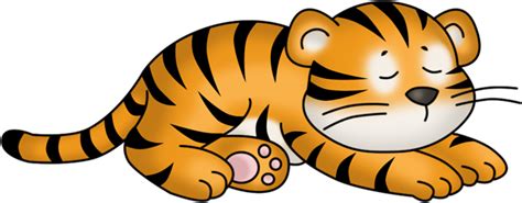 Tiger Sleeping Clipart 617x242 Png Clipart Download
