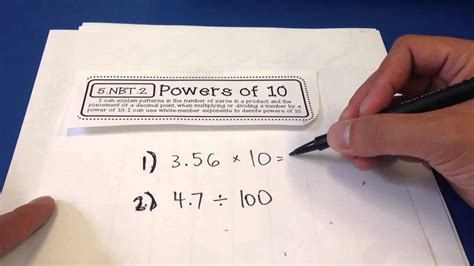 Fifth Grade Multiplying And Dividing By Powers Of Ten Usi Youtube